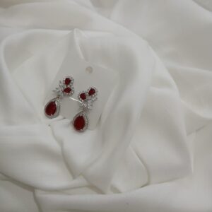 ✨ The Royal Ruby Drop Earrings